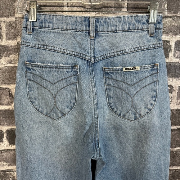 Rolla’s dusters hi rise slim jeans distressed medium wash - Picture 8 of 11